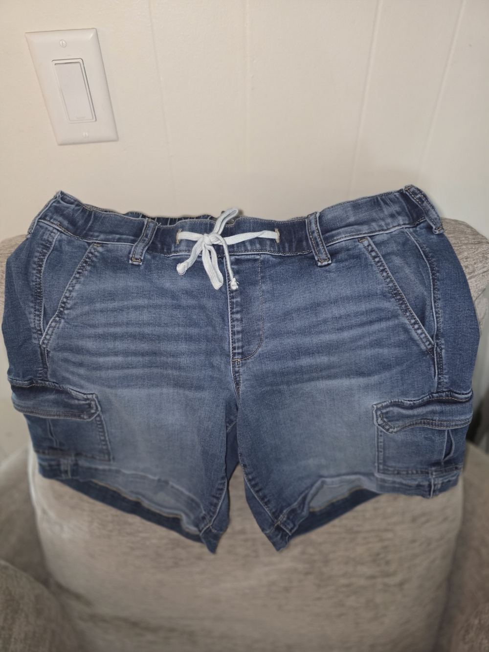 torrid Denim Cargo Shorts - Medium Blue